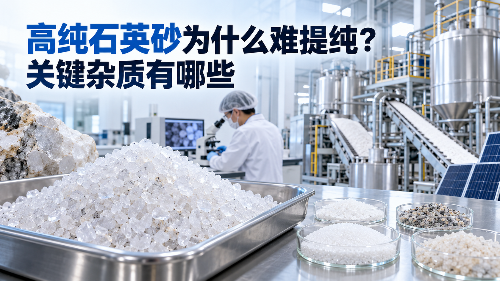 高纯石英砂为什么难提纯？关键杂质有哪些配图