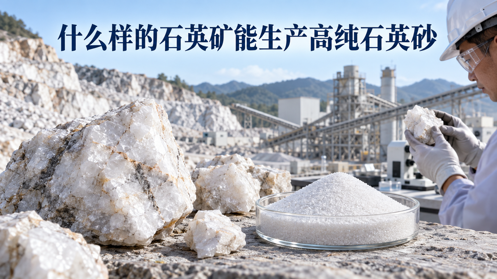 什么样的石英矿能生产高纯石英砂配图