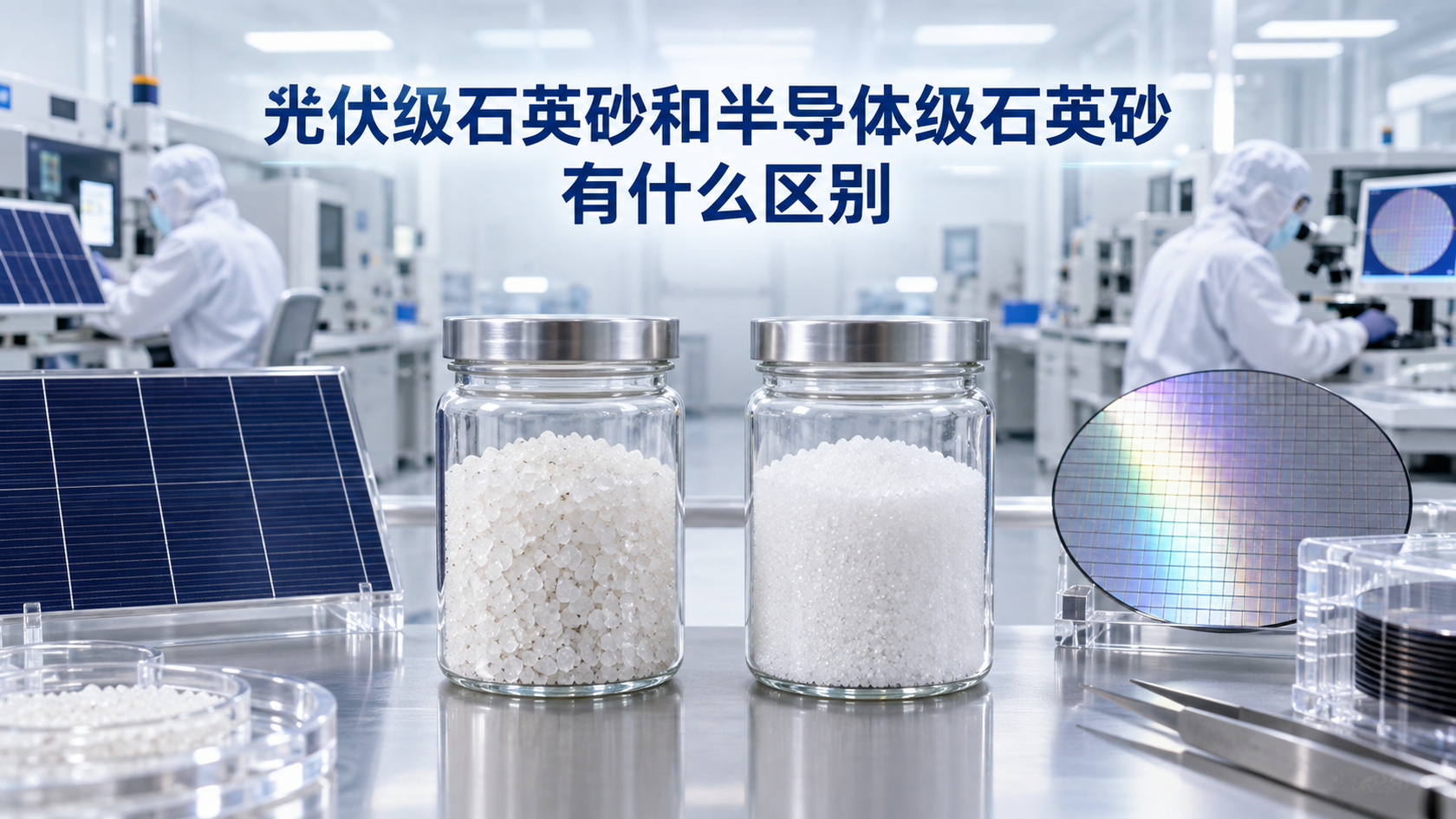 光伏级石英砂和半导体级石英砂有什么区别配图