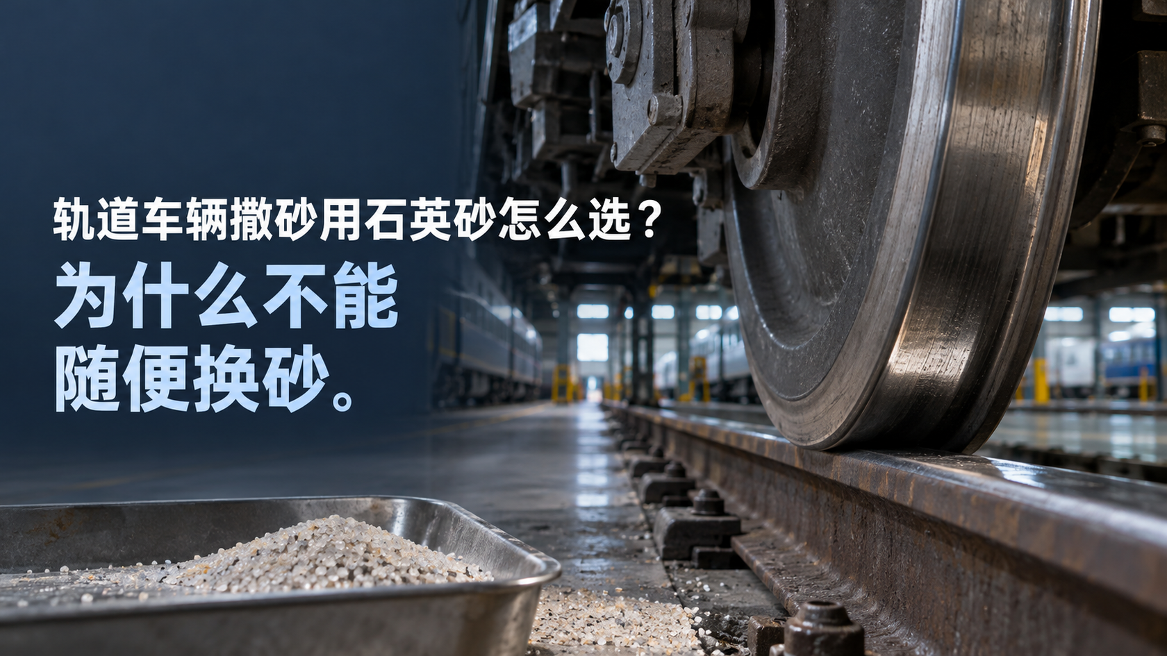 轨道车辆撒砂用石英砂怎么选？ 为什么不能随便换砂配图