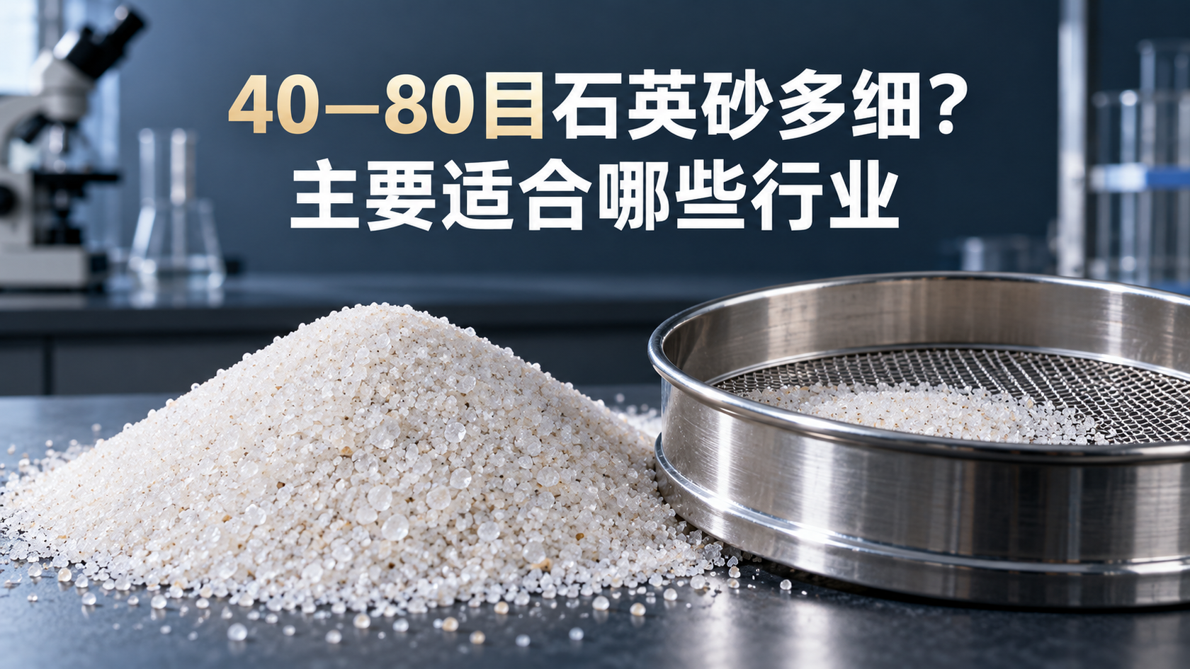 40—80目石英砂多细？ 主要适合哪些行业配图